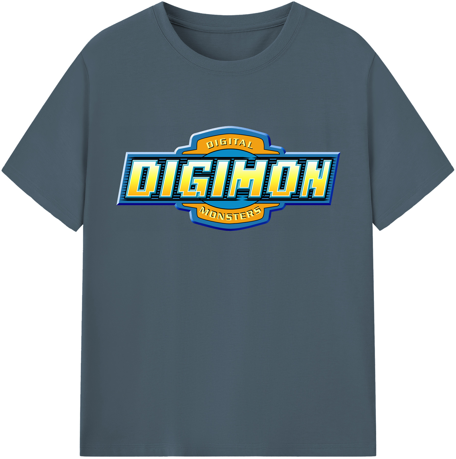 （画像用） Digimon デジタルモンスター/デジモン 綿100％半袖Tシャツ（フロントプリント）